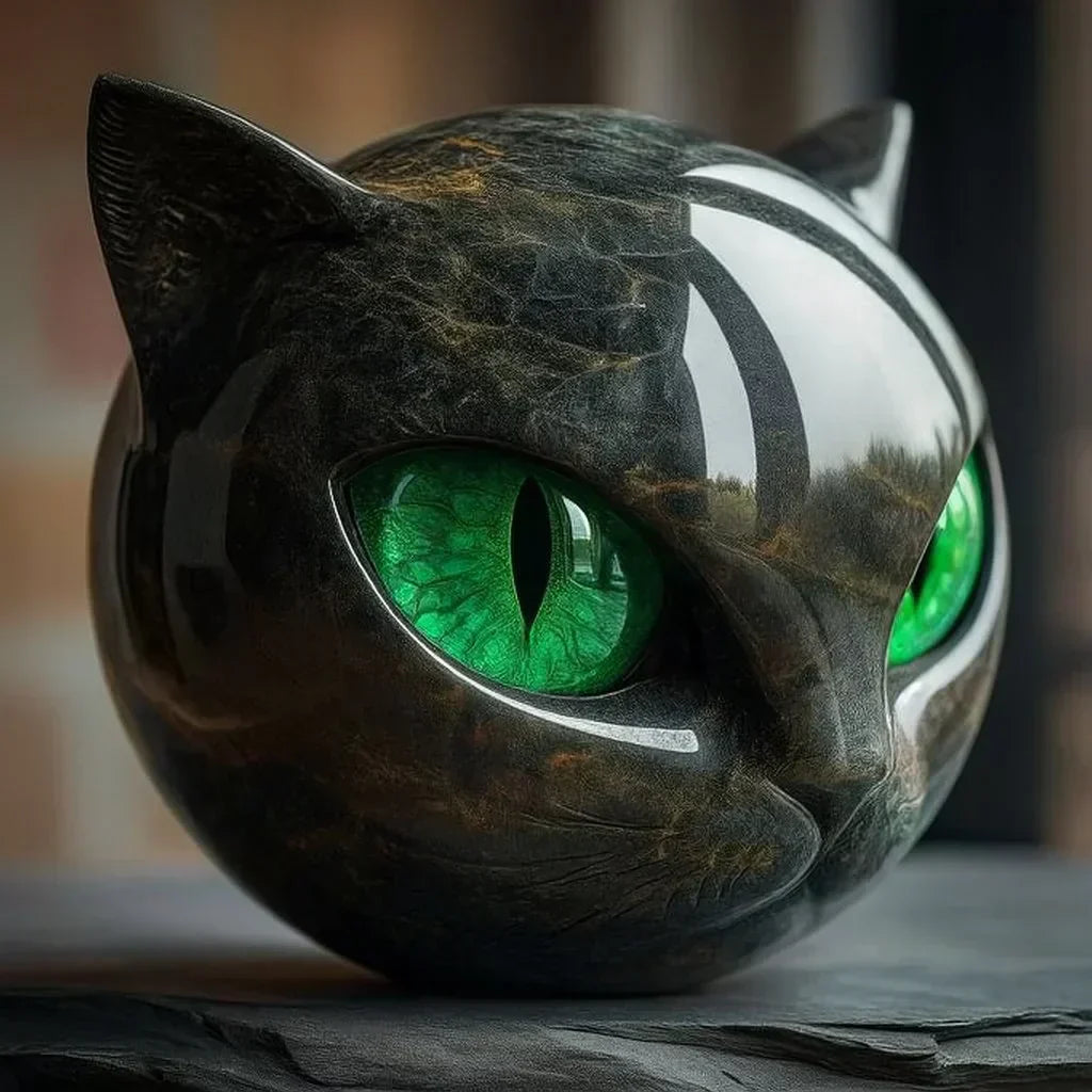 EmeraldFeline Sculpture