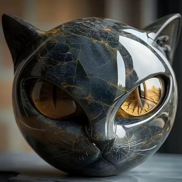 EmeraldFeline Sculpture