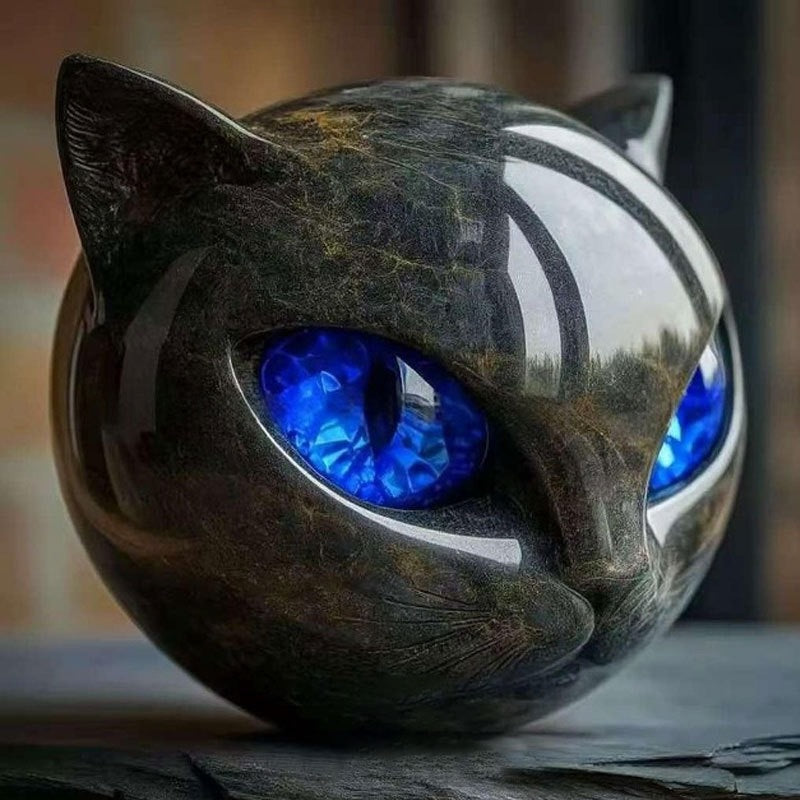 EmeraldFeline Sculpture